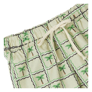 Fabula - Shorts con cordón Palm Tree | Verde claro