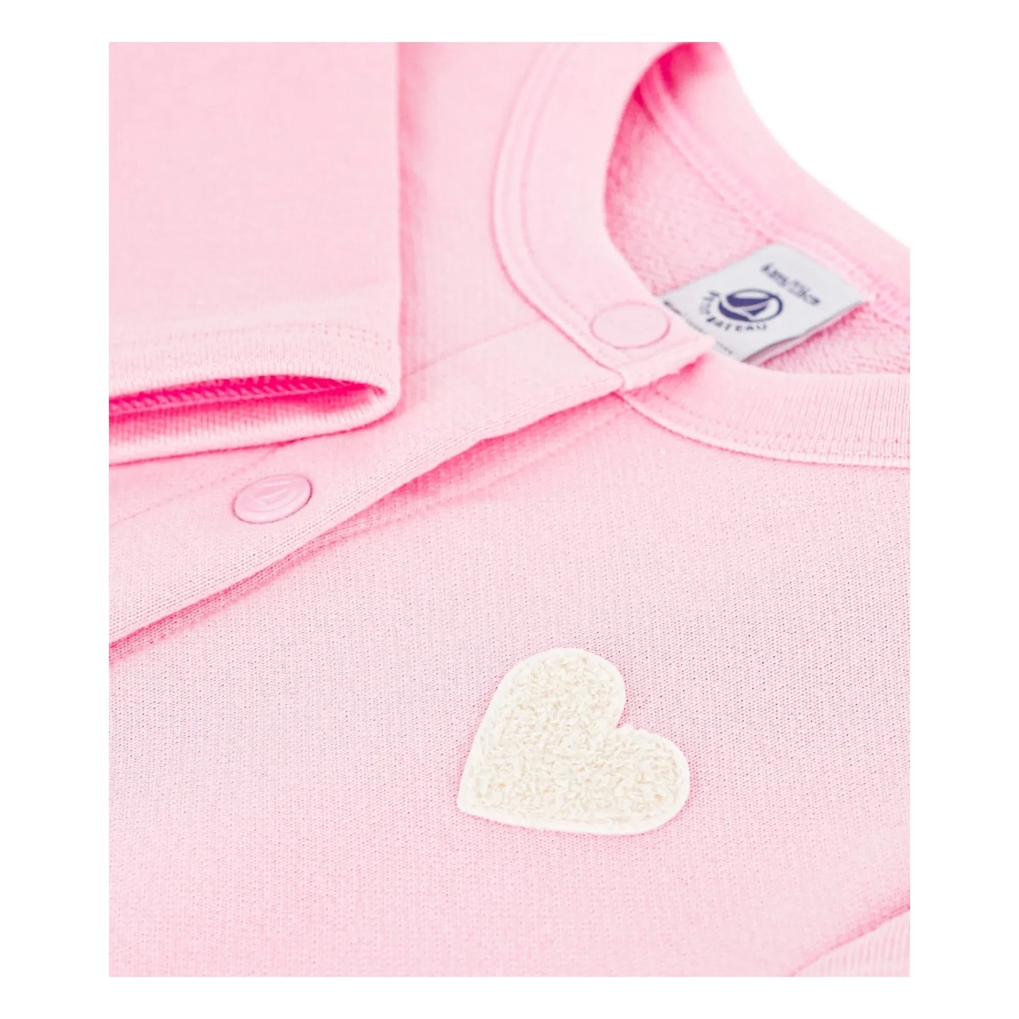 Petit Bateau - Chaqueta de felpa lisa | Rosa
