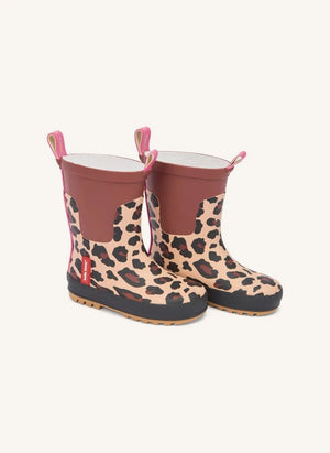 Hola Hossy - Botas de lluvia de leopardo | Marrón