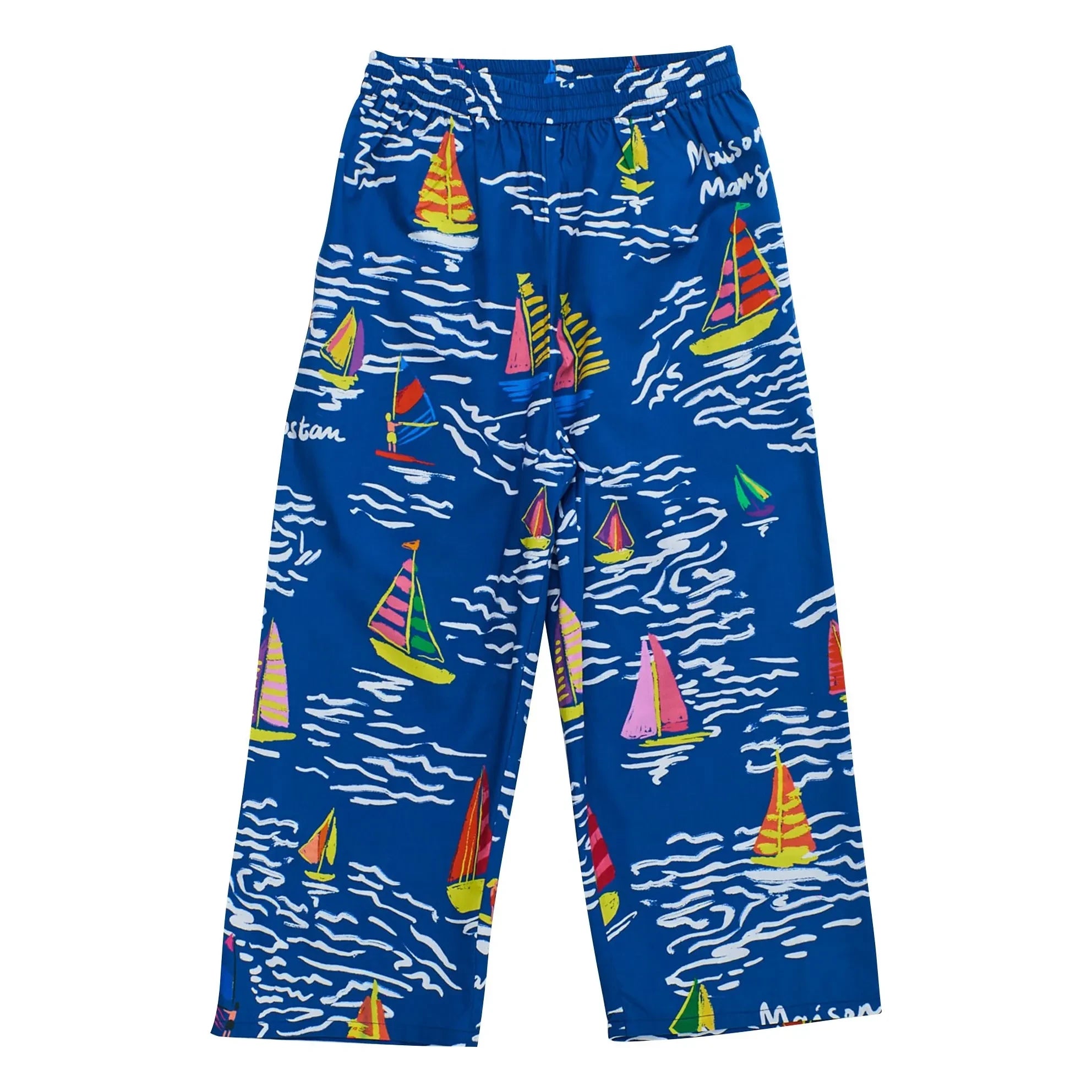 Maison Mangostan - Pantalones Sails | Azul marino
