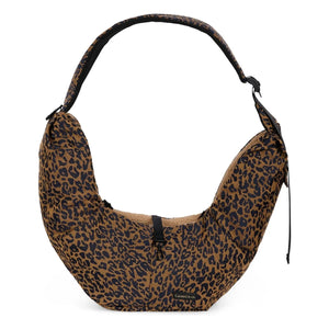 Caramel & Cie - Bolso bandolera Promenade con estampado de perro leopardo | Marrón