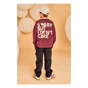 AO76 - Oscar Sorry organik pamuk sweatshirt | Bordo