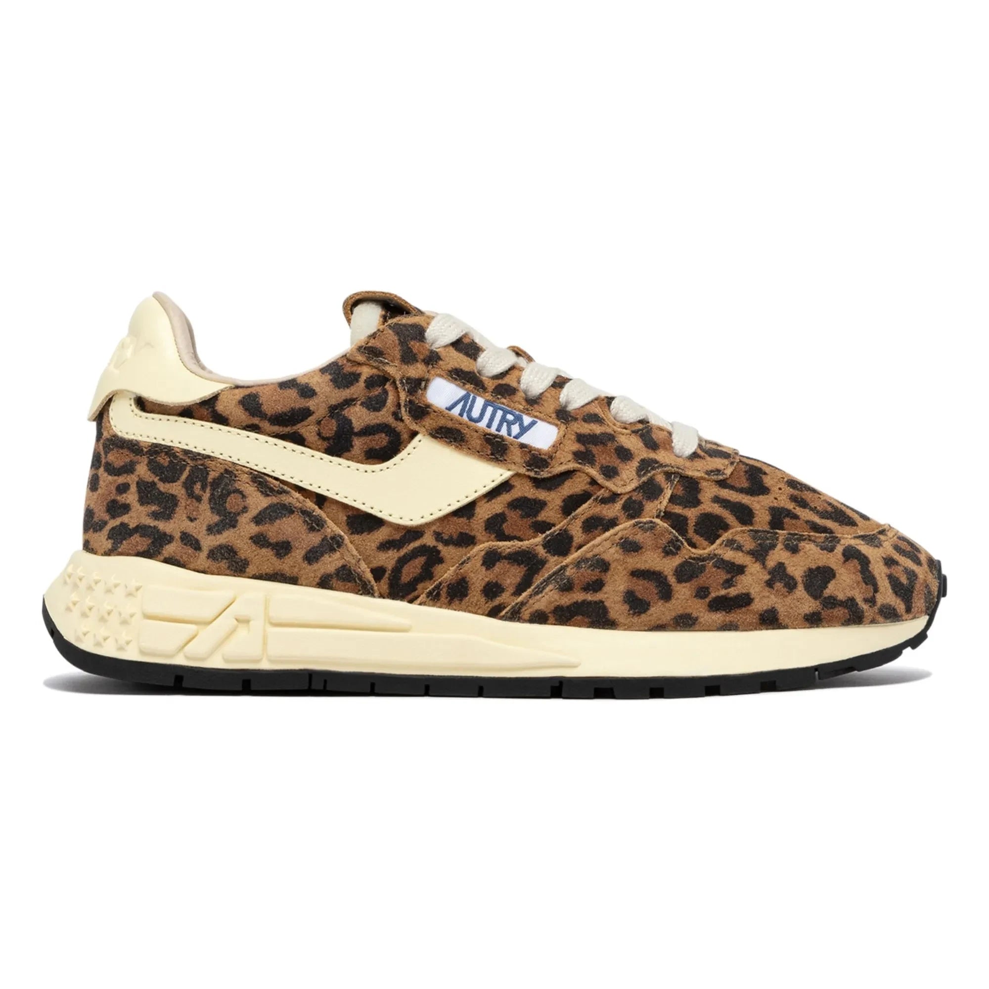 Autry - Zapatillas deportivas Reelwind de ante de leopardo | Marrón