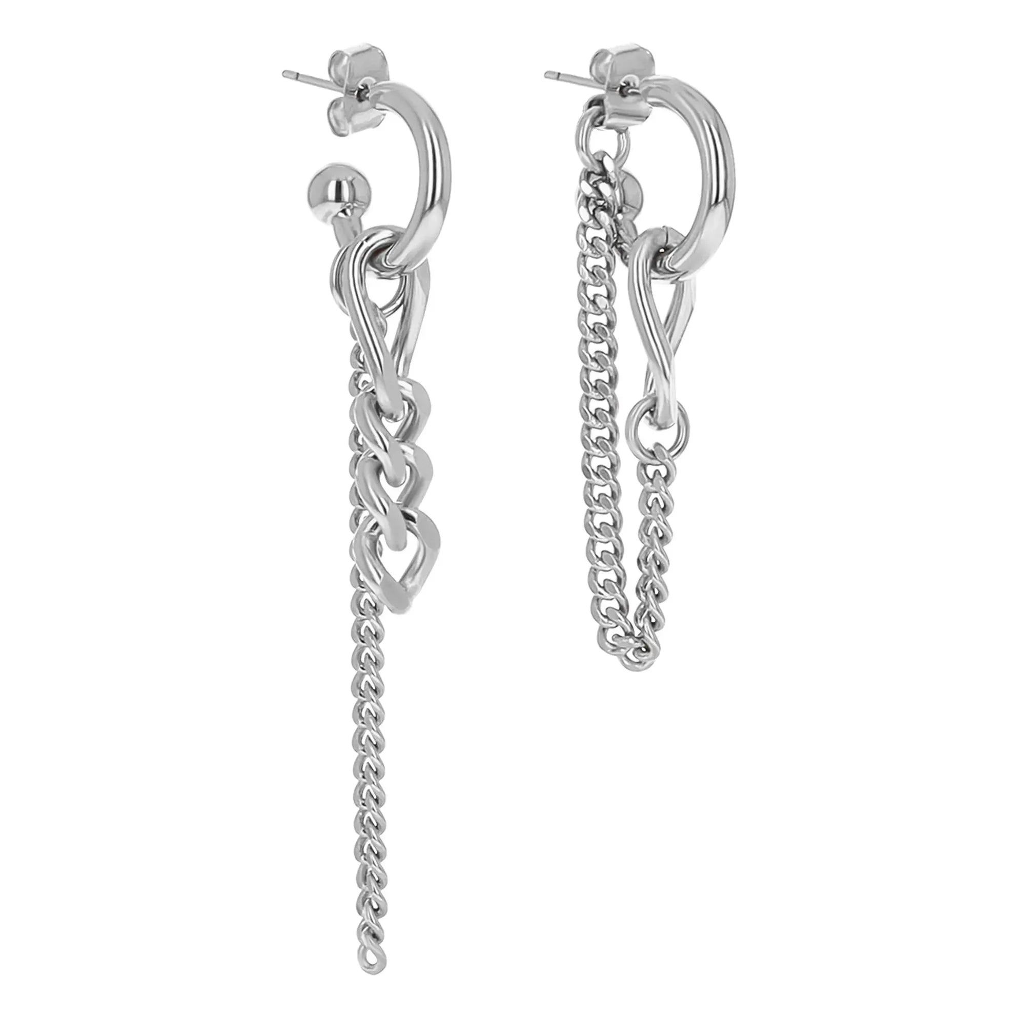 Justine Clenquet - Pendientes Tiko plateados