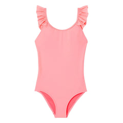 Lison Paris - Bañador de 1 pieza Anti-UV con fibras recicladas | Coral