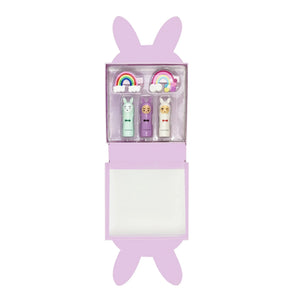 Inuwet - Cofre Paper Bunny - Bálsamo labial y pinza para el pelo