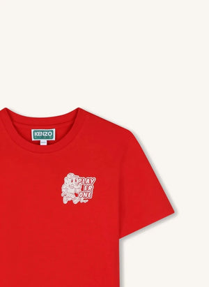 Kenzo - Elephant Player One Camiseta | Rojo