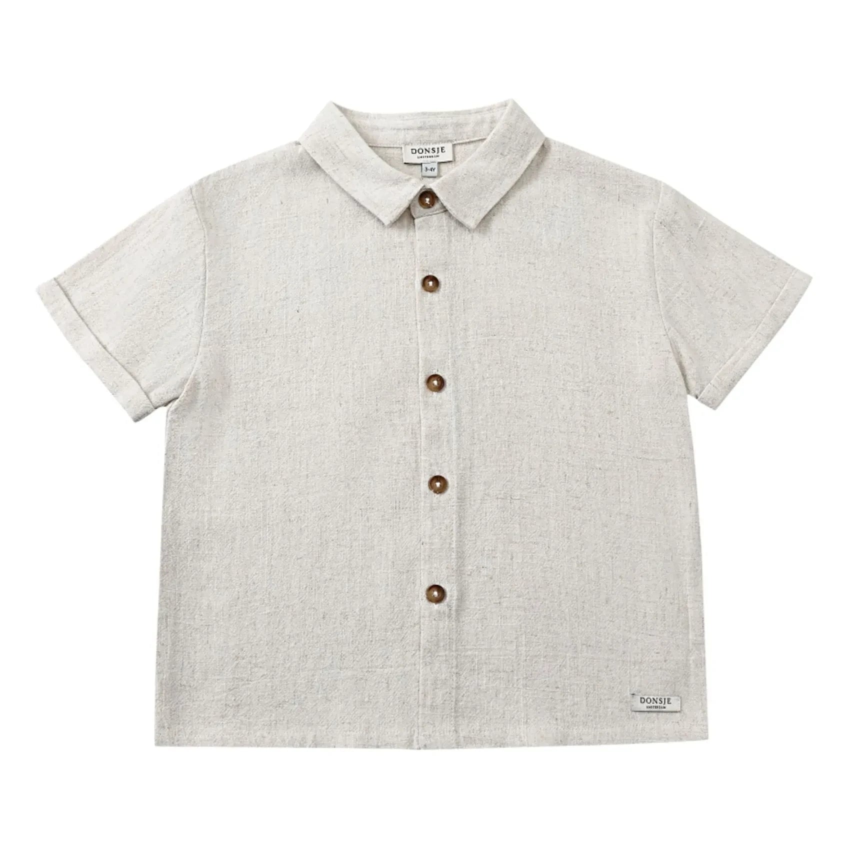 Donsje - Camisa de lino Brammie | Heather White