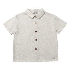 Donsje - Camisa de lino Brammie | Heather White