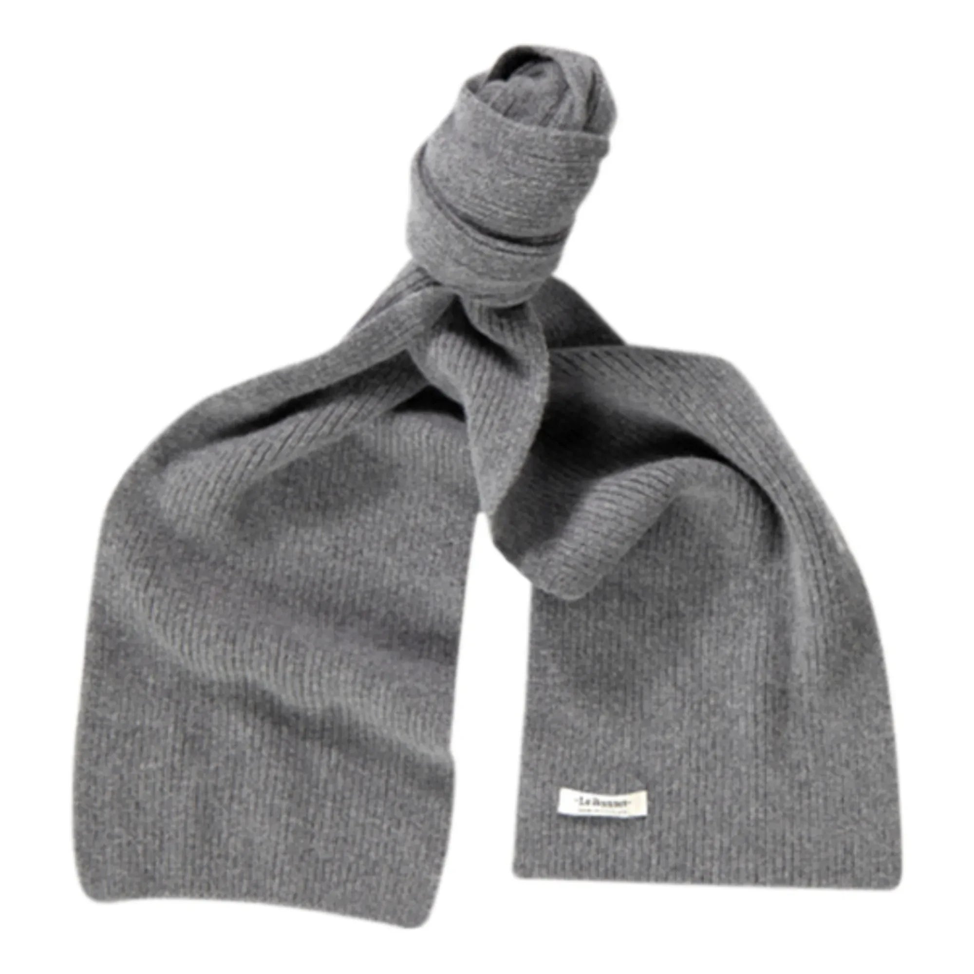 Le Bonnet Amsterdam - Bufanda de Lana y Angora | Gris carbón