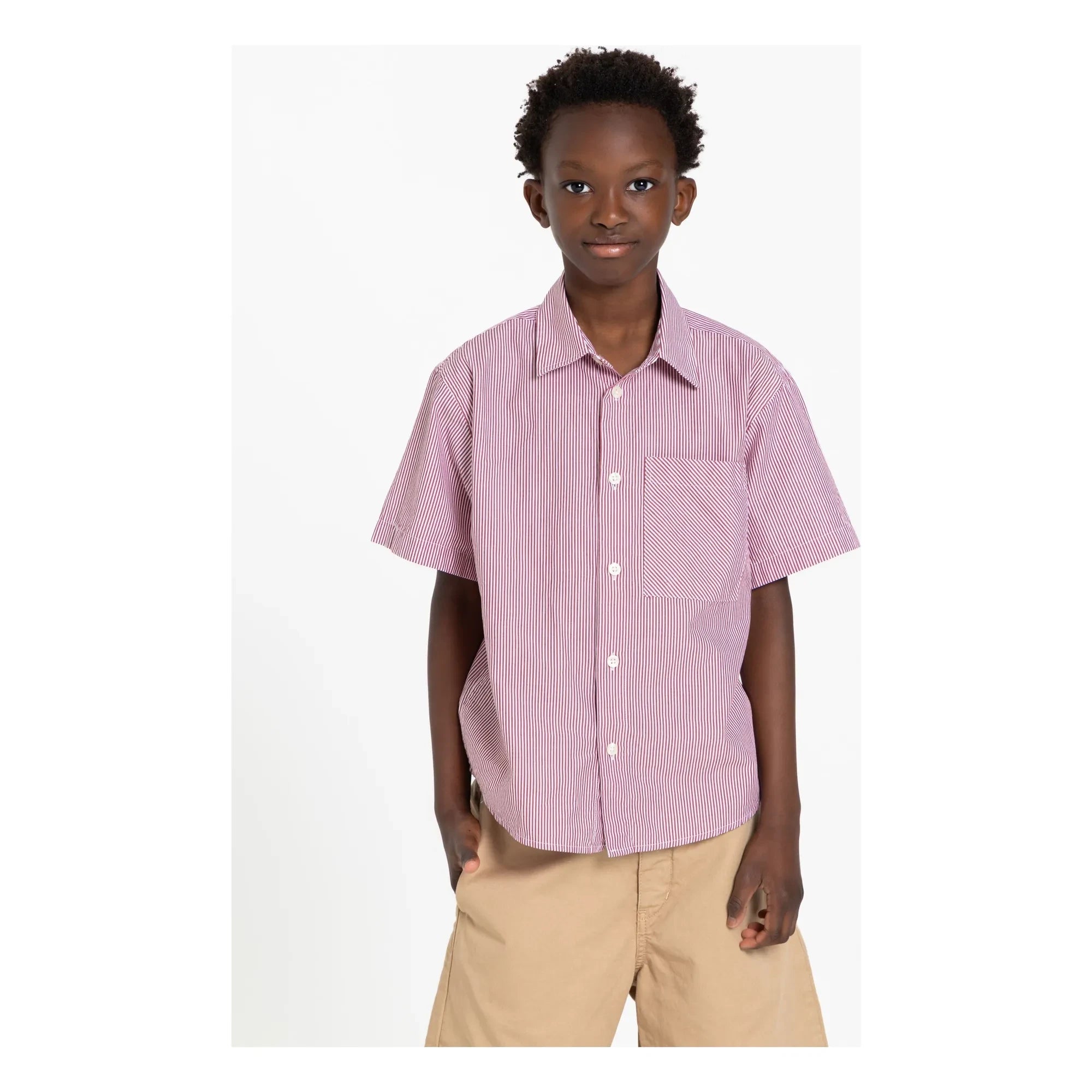 Finger in the nose - Camisa a rayas Rogue | Rojo ladrillo