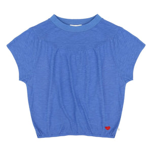 Jenest - Camiseta de algodón orgánico Mimi | Cobalto
