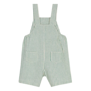 Petit Bateau - Peto corto de lino a rayas | Verde