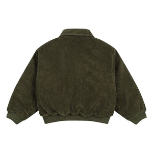 the new society - Mikel Kadife Bomber | Verde oscuro