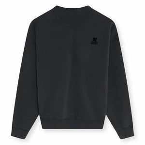 the new society - Pamuk Logolu Sweatshirt | Koyu gri