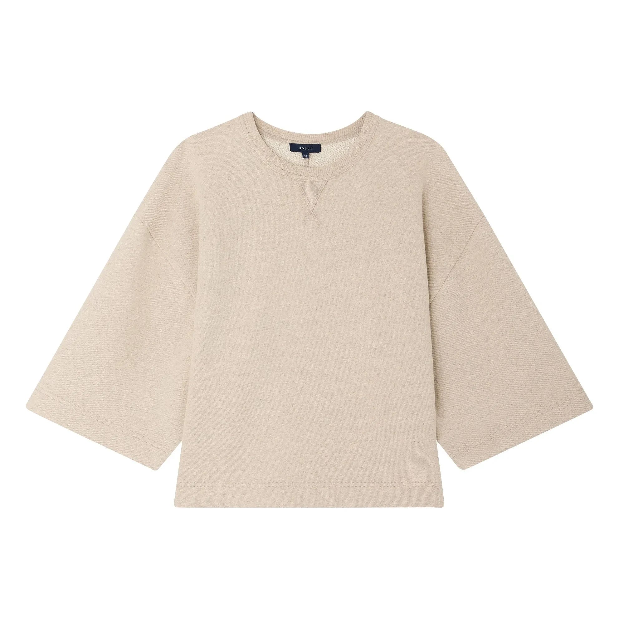 Soeur - Sudadera Iksan | Beige jaspeado