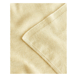 Hvid - Felix Merino Yün Battaniye | Soluk Sarı