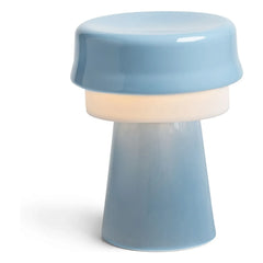 &Klevering - Lámpara de porcelana con forma de sombrero | Azul