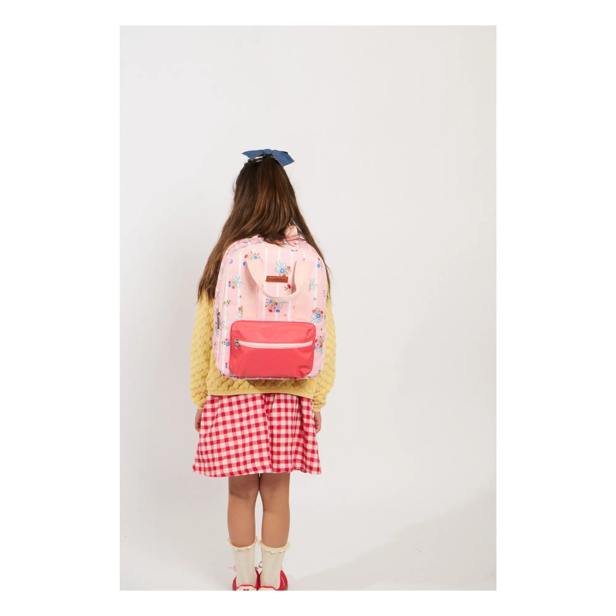 Caramel & Cie - Mochila pequeña Blossom color coral