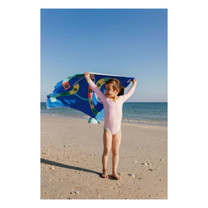 Quut - Toalla de playa de microfibra Echelle et Serpent | Azul