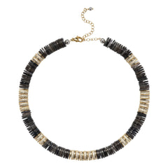 Sigal - Collar Rondelle esculpido | Negro