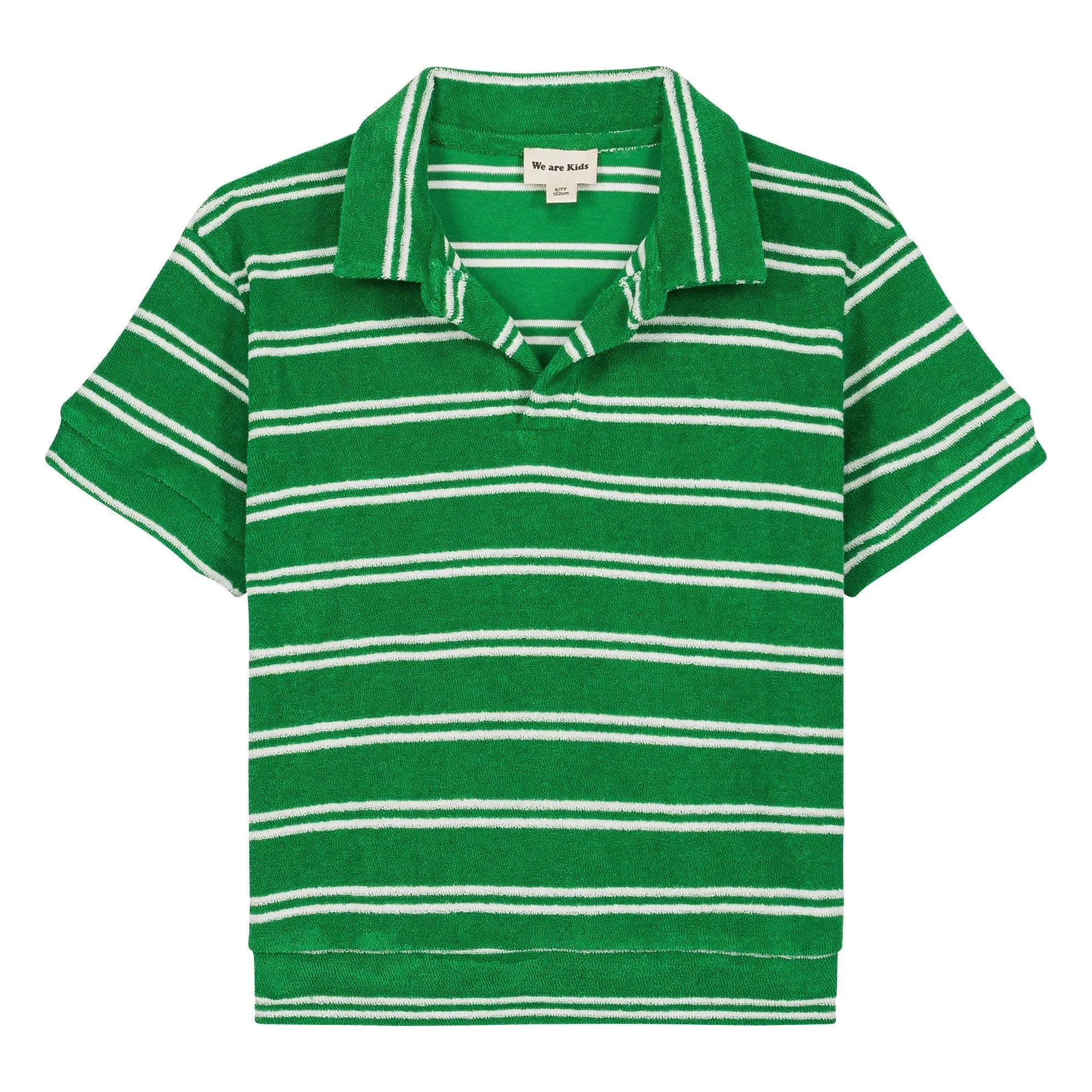 We Are Kids - Polo de algodón orgánico a rayas Leonard | Verde