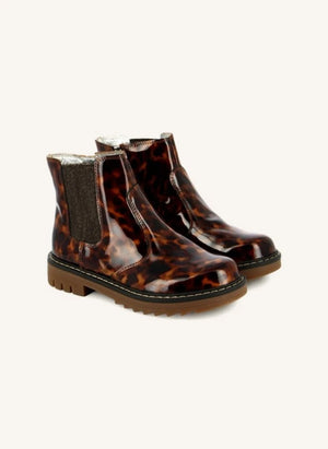 Pom d'Api - Boots Sid JodZip Mermer Desenli Rugan | Kahverengi