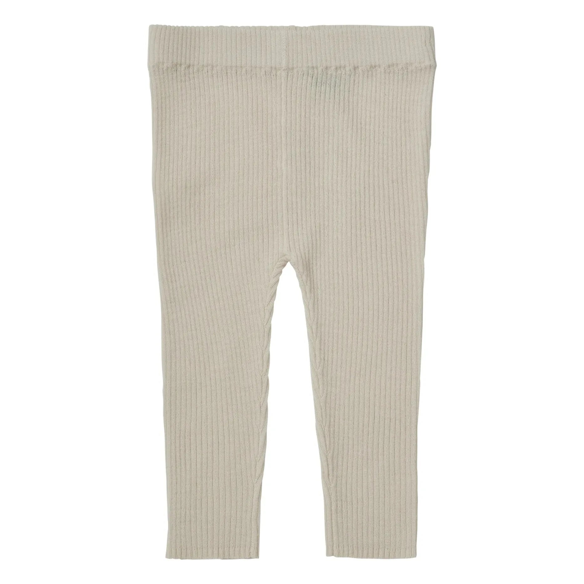 FUB - Leggings de ajuste fino Tejido extra fino de lana merino | Ecru