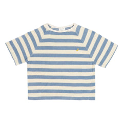 Jenest - Camiseta de algodón orgánico a rayas | Azul