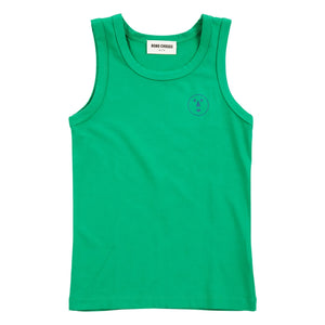 Bobo Choses - Camiseta sin mangas de modal y algodón orgánico con Have Fun Face | Verde