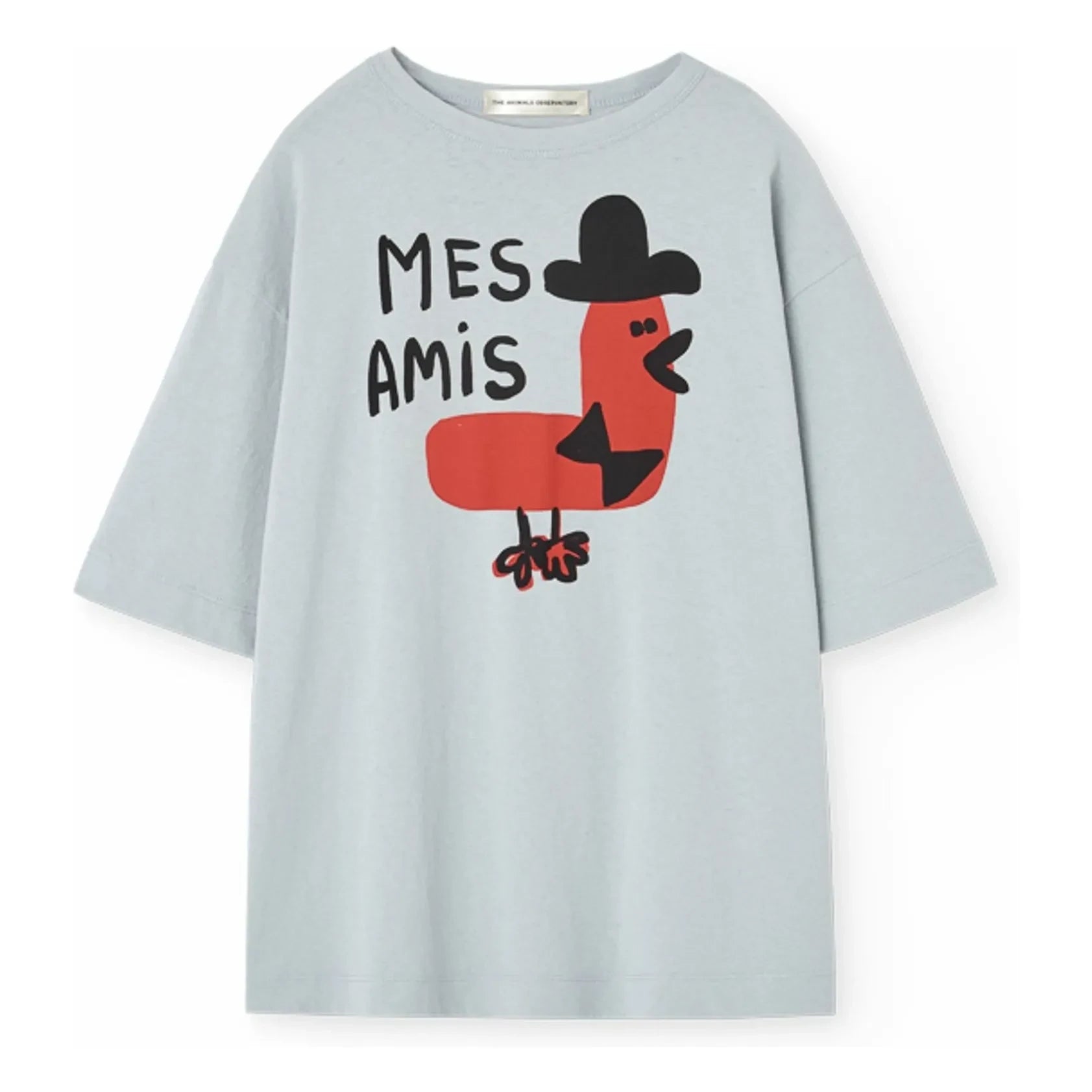 The Animals Observatory - Camiseta de algodón orgánico Collie Mes Amis | Azul claro