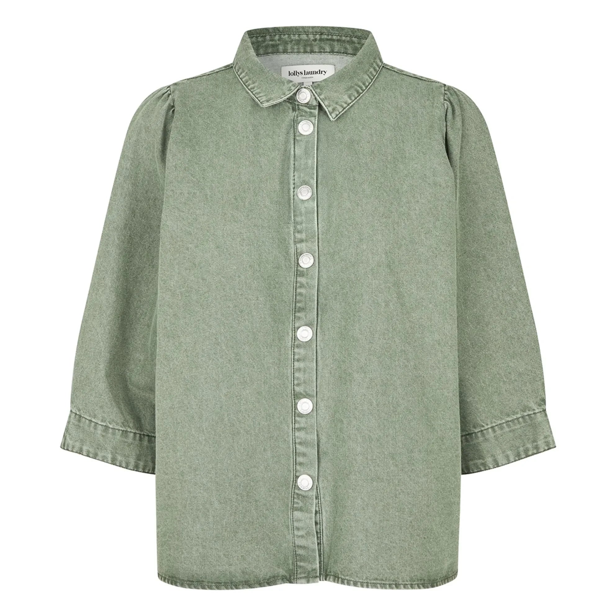 Lollys Laundry - Camisa de algodón Bono | Caqui