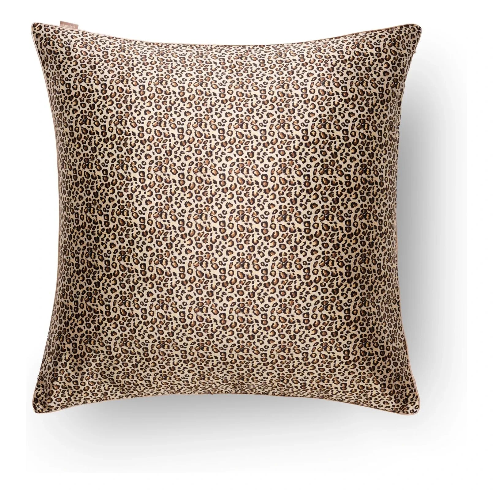 Emily's Pillow - Funda de almohada de seda de morera con estampado de leopardo