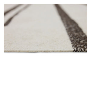 HKliving - Alfombra Kelim de rayas | Crema