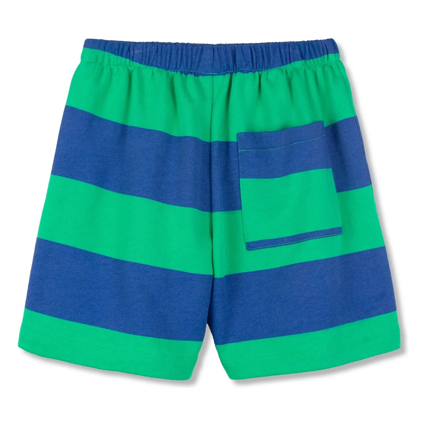 Wynken - Pantalones cortos de rayas de algodón orgánico | Verde