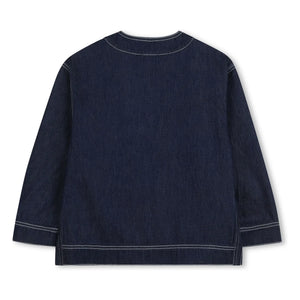 Kenzo - Chaqueta vaquera con cuello de pico Kenzo Garden | Azul oscuro