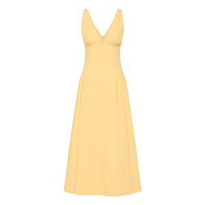 Posse - Vestido de algodón Lindie | Amarillo