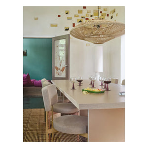 HKliving - Mesa de comedor rectangular | Crema