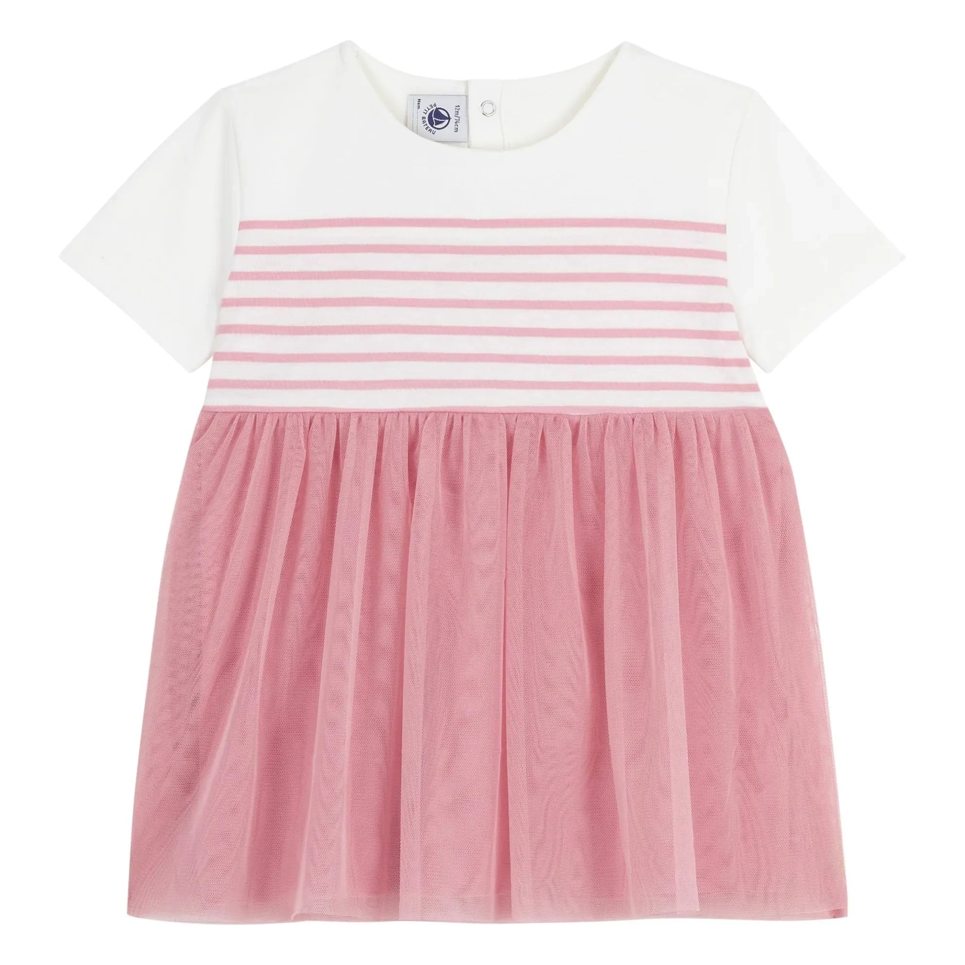 Petit Bateau - Vestido Barlotta de algodón orgánico | Rosa