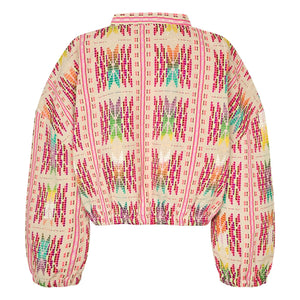 Lollys Laundry - Chaqueta de algodón rosa Lama