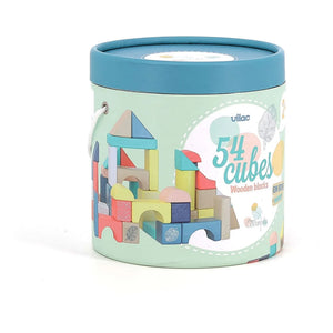 Vilac - Bajo el dosel set de construcción de madera - Caja de 54 piezas