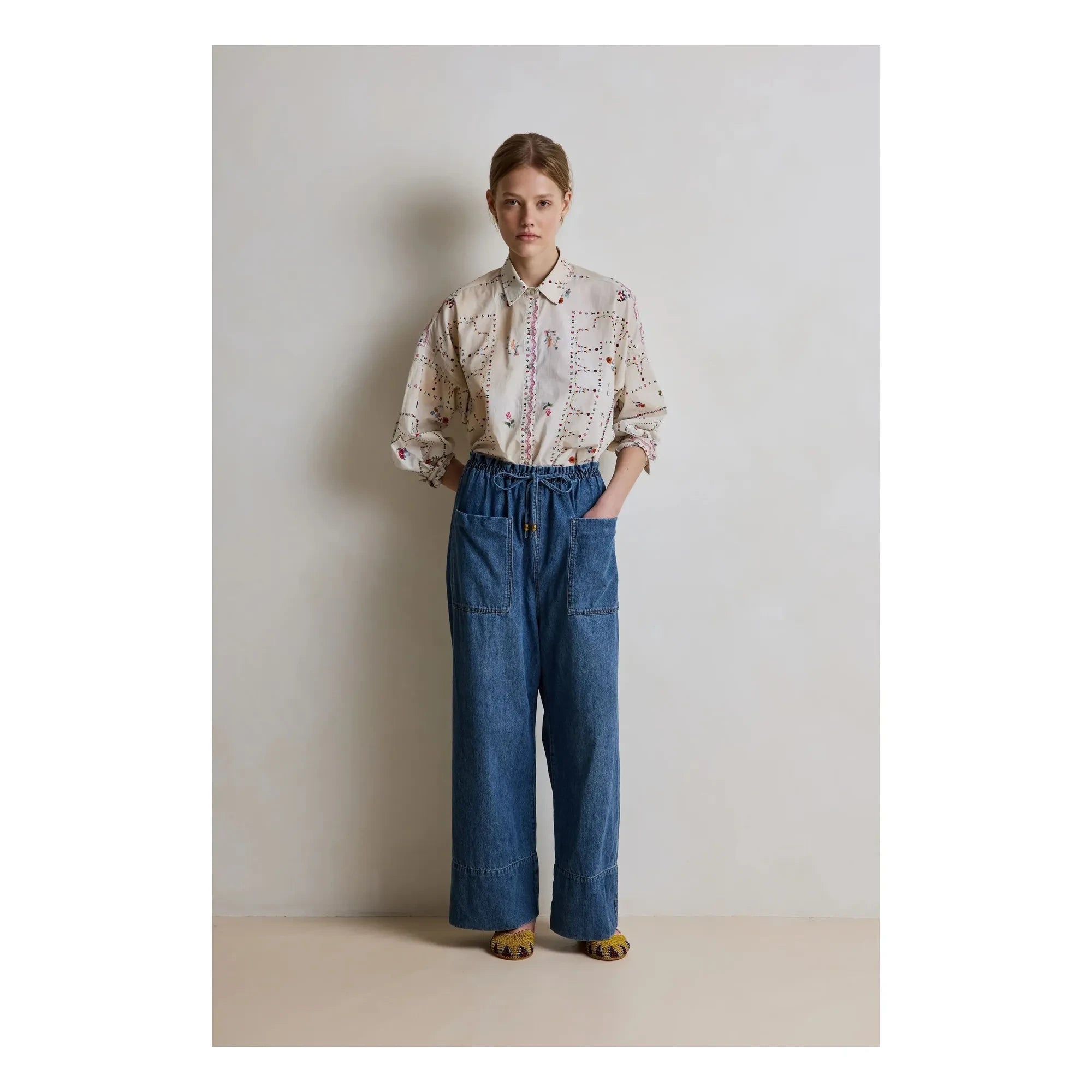 Hod - Babakar Pantalón de Algodón | Azul Marino