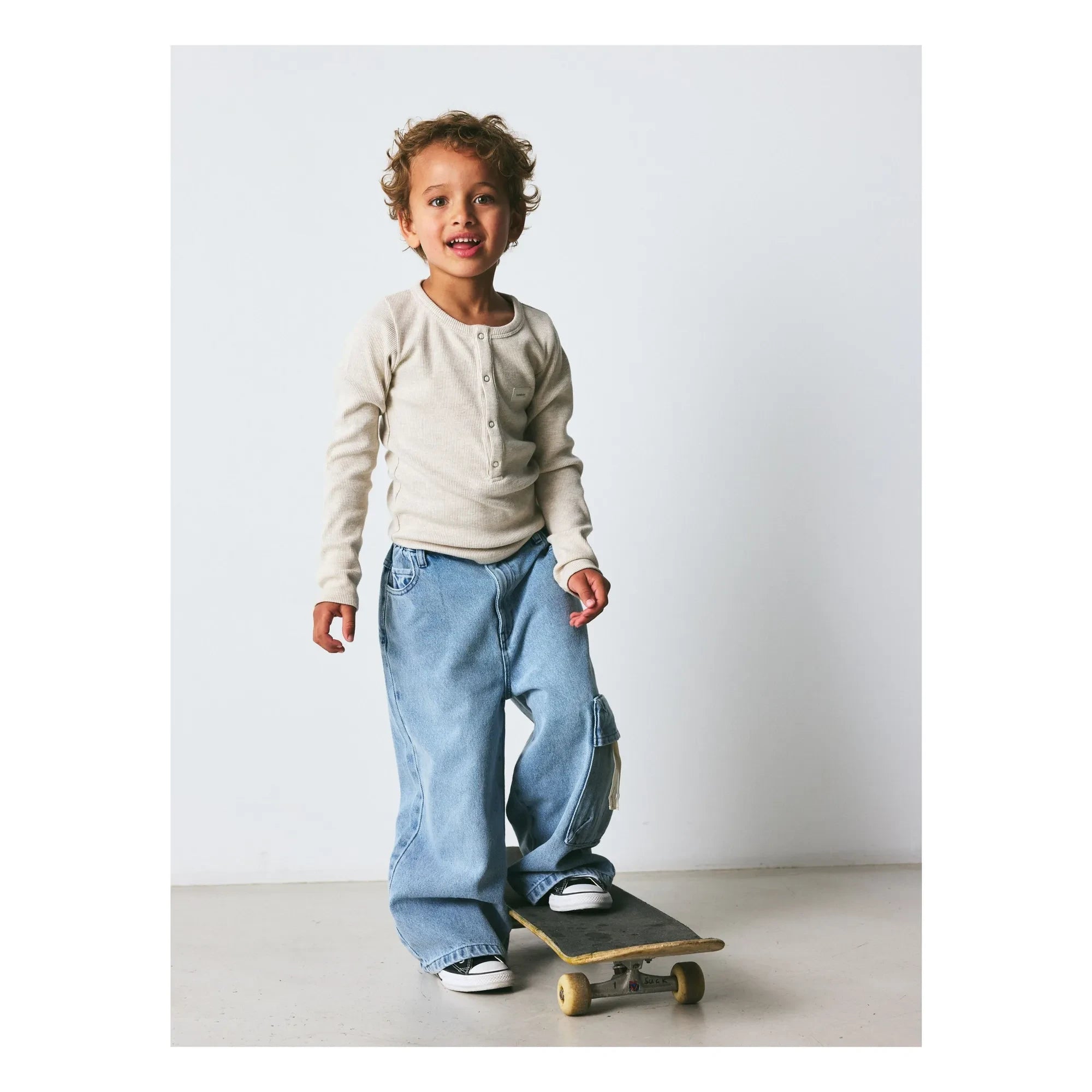 brunobruno nation - Jeans de algodón orgánico Flynn | Azul claro