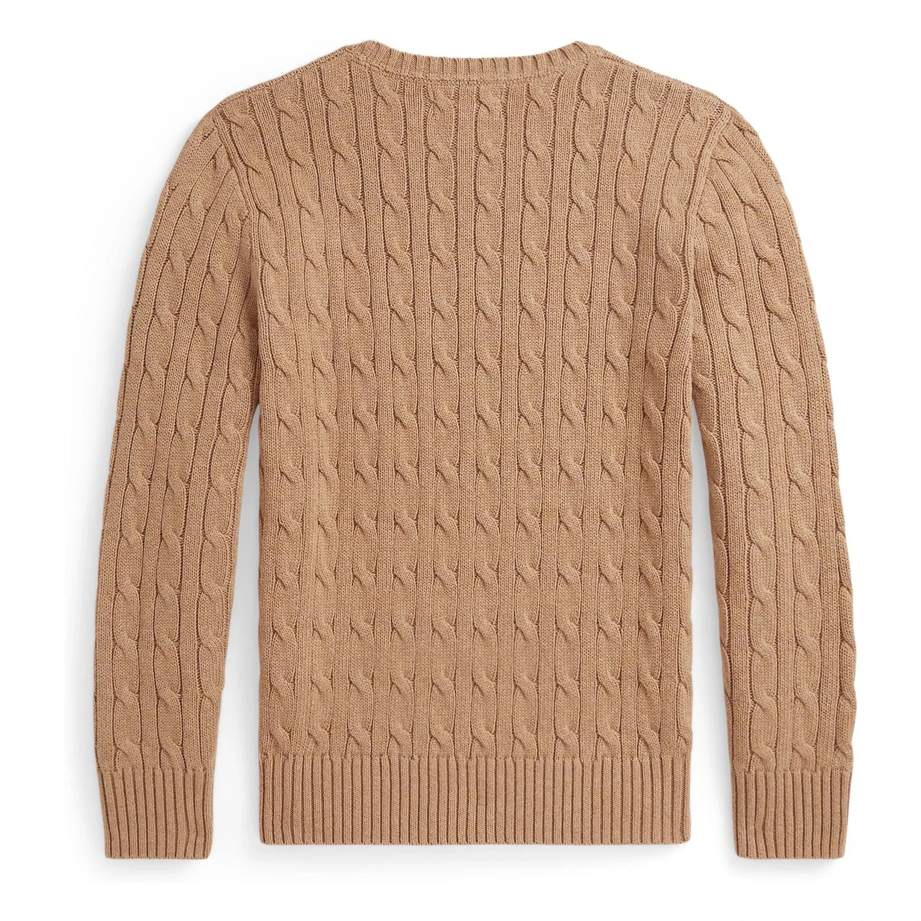 Ralph Lauren - Jersey trenzado con el logo | Beige
