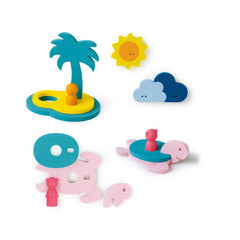 Quut - Puzzle de baño 3D Puzzle Treasure Island - 12 piezas