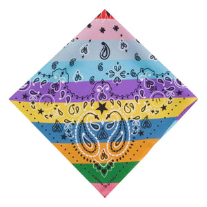 Llámame por tu nombre - Bandana Pequeña Seda Arcoíris | Azul