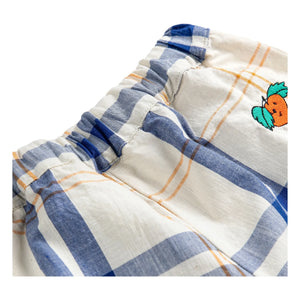 Bobo Choses - Pantalón de tartán de algodón orgánico | Crudo