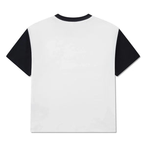 Lacoste - Camiseta de manga corta con logo y contraste de algodón orgánico | Blanco roto