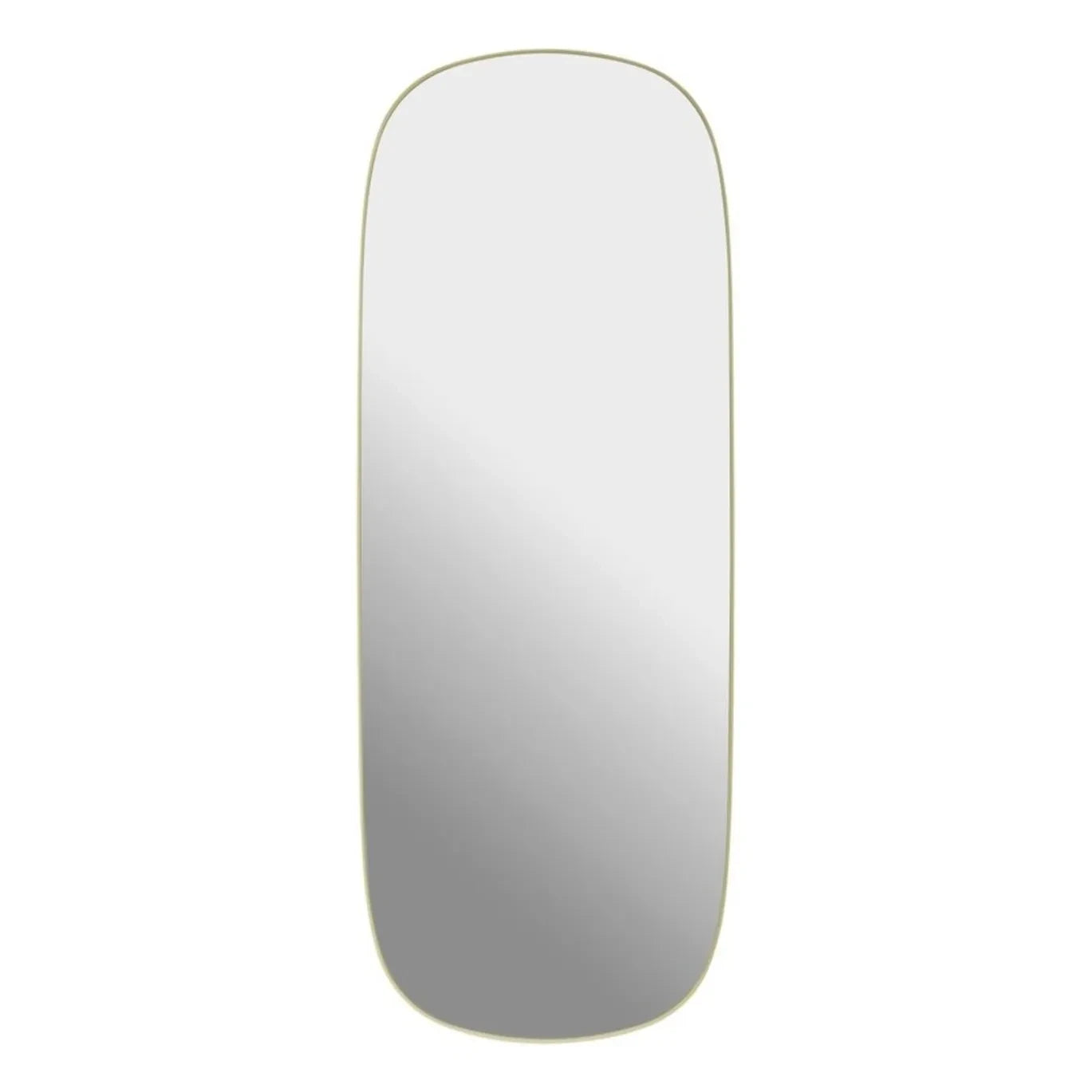 Muuto - Espejo enmarcado 118x44.5 cm | Amarillo pálido