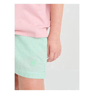 True Artist - Pantalones cortos a rayas verdes N°11